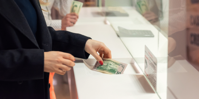 Bureau de change à Lyon, change de dollars